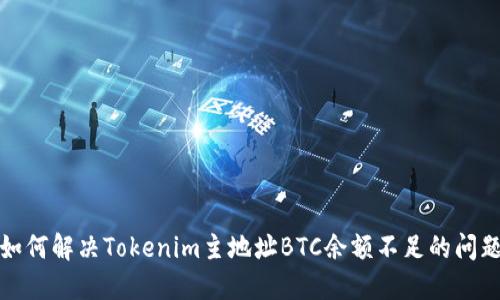 如何解決Tokenim主地址BTC余額不足的問題