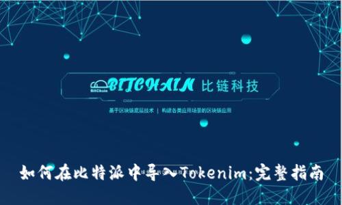 如何在比特派中導(dǎo)入Tokenim：完整指南