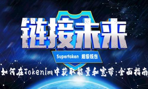 如何在Tokenim中獲取能量和寬帶：全面指南